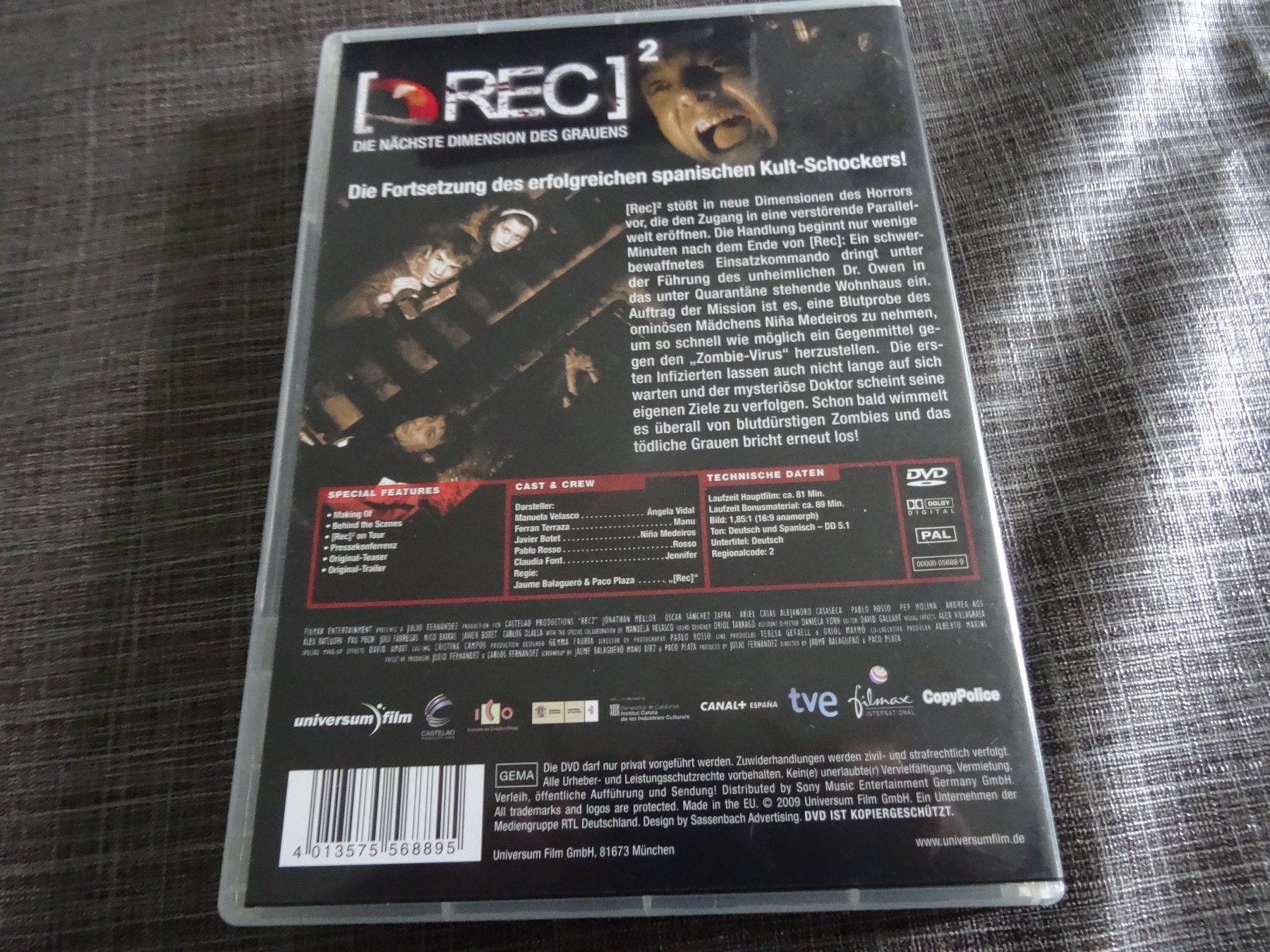 Tutti i DVDs: REC 2 DVD – Usato da Olten venduto da Disc-Verkauf 2