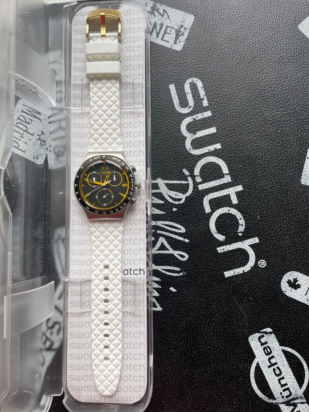 Swatch Orologi: Swatch Uhr Irony Chrono Bee YCS567 – Nuovo (secondo la descrizione) da Orpund venduto da Dracaris77
