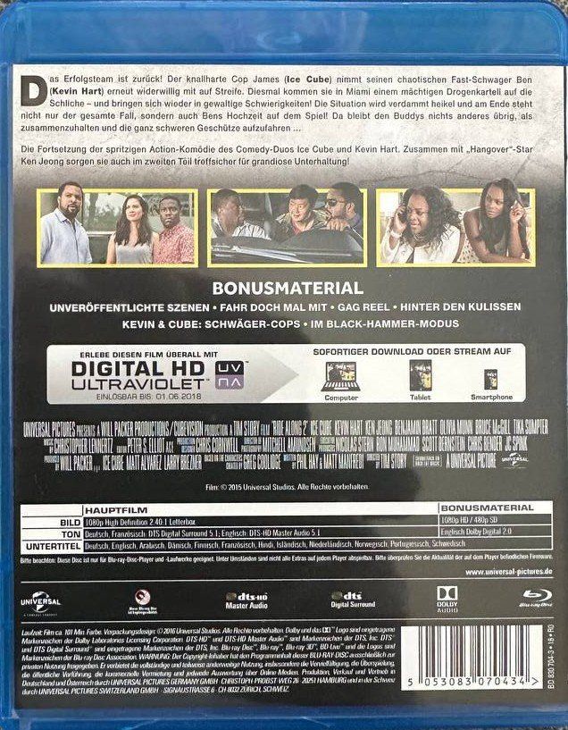 Tutti i DVDs: Ride Along 2 - Next Level Miami Blu-ray Disc Top! – Usato da Beringen venduto da Mantafisch1 1