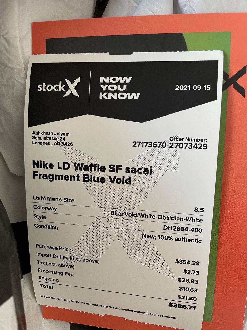 Sacai Scarpe da uomo: Nike Sacai X Fragment LD Waffle/SF – Nuovo (secondo la descrizione) da Lengnau AG venduto da AJ2001 5
