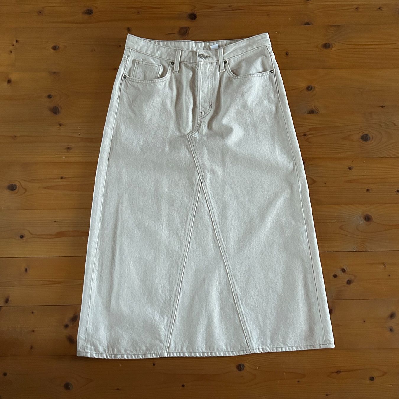H&M Gonne: Maxi-Jeansrock weiss – Usato da Stäfa venduto da britsch57