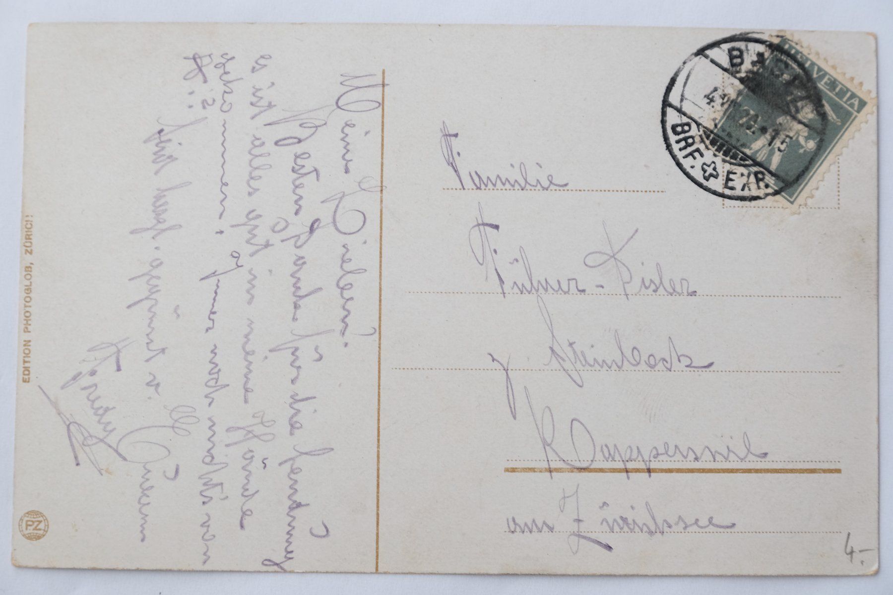Cartoline postali: 2 Ansichtskarten Basel Mittlere Brücke um ca. 1920 – Usato da Ehrendingen venduto da nicoro50 1