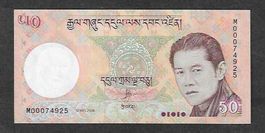 Bhutan  50  Ngultrum  2008  Bankfrisch