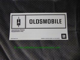 Oldsmobile Modellprogramm 1976/03 deutsch/französisch GM-Bie