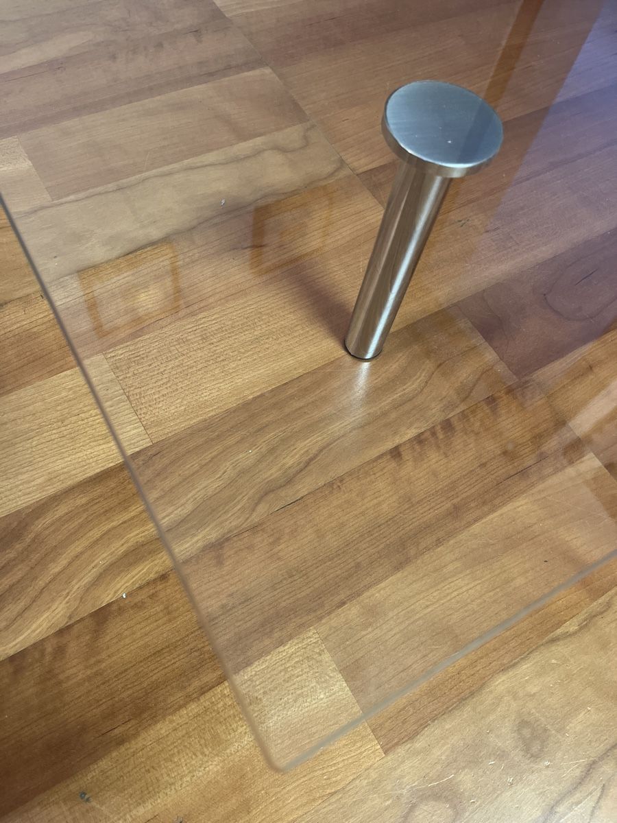 Bicchieri: Design-Glastisch mit Metallfüssen – Nuovo (secondo la descrizione) da Beinwil am See venduto da Knixlerich 1