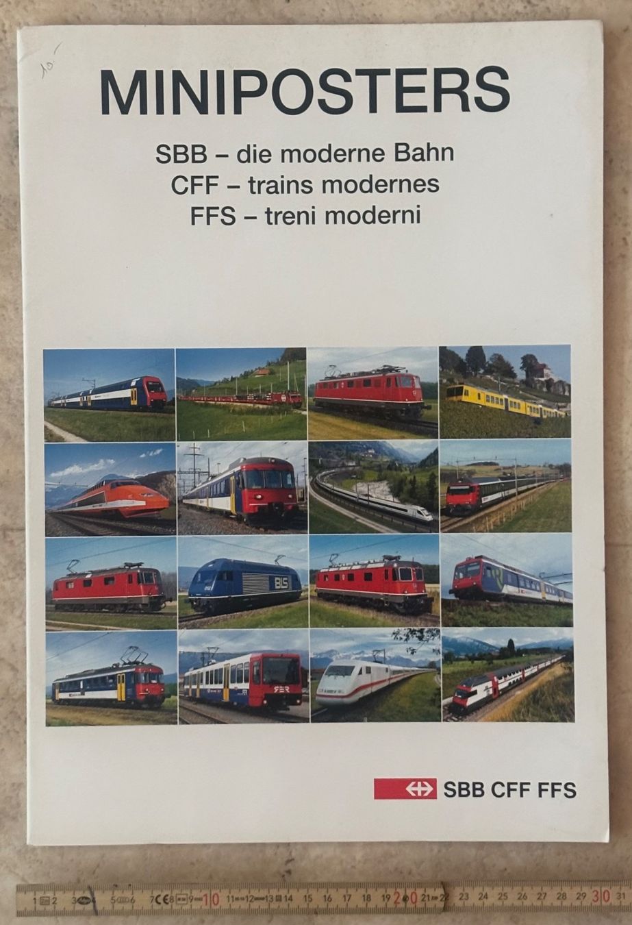 Poster & Bilder: 16 Miniposters SBB CFF FFS – Gebraucht aus Neuchâtel von gefdeneuch