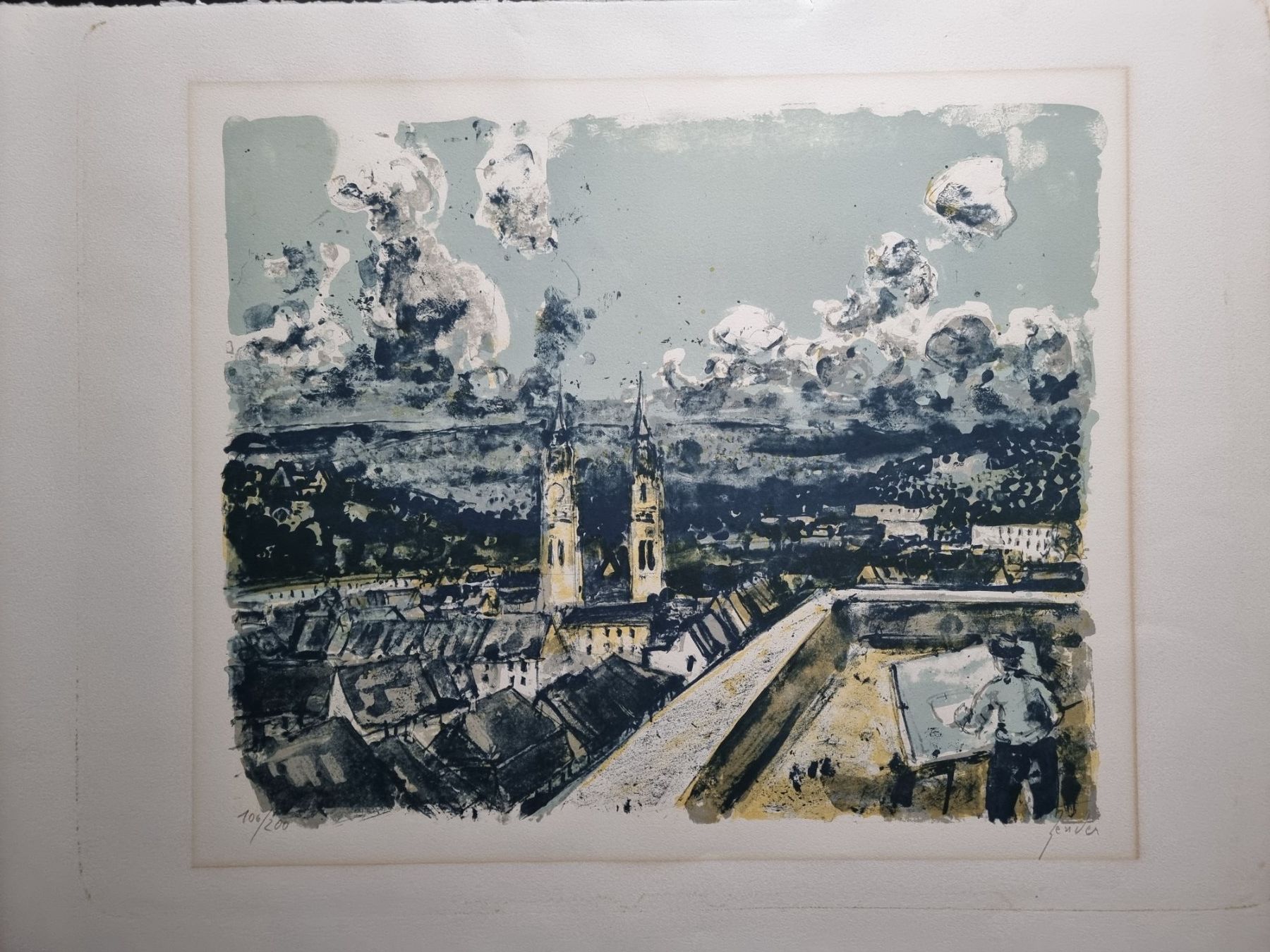 Grafica & Litografie: ZENDER RUDOLF LITHOGRAPHIE SIGNIERT NUMMERIERT – Usato da Gersau venduto da grafik-kunst 1