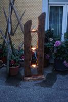 dekorative Holzstele/Schild aus Altholz