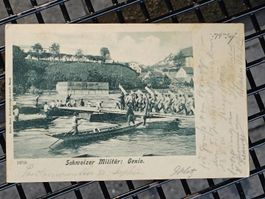 Alte PK / Brugg AG - Schweizer Militär Genie Gelaufen 1900