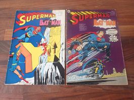 2 Ehapa SUPERMAN BATMAN Comic Heft Nr. 20 von 1969 + 3  1974