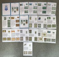 Nations Unies - 19x Flaggen auf Sammelblätter UNO WIEN