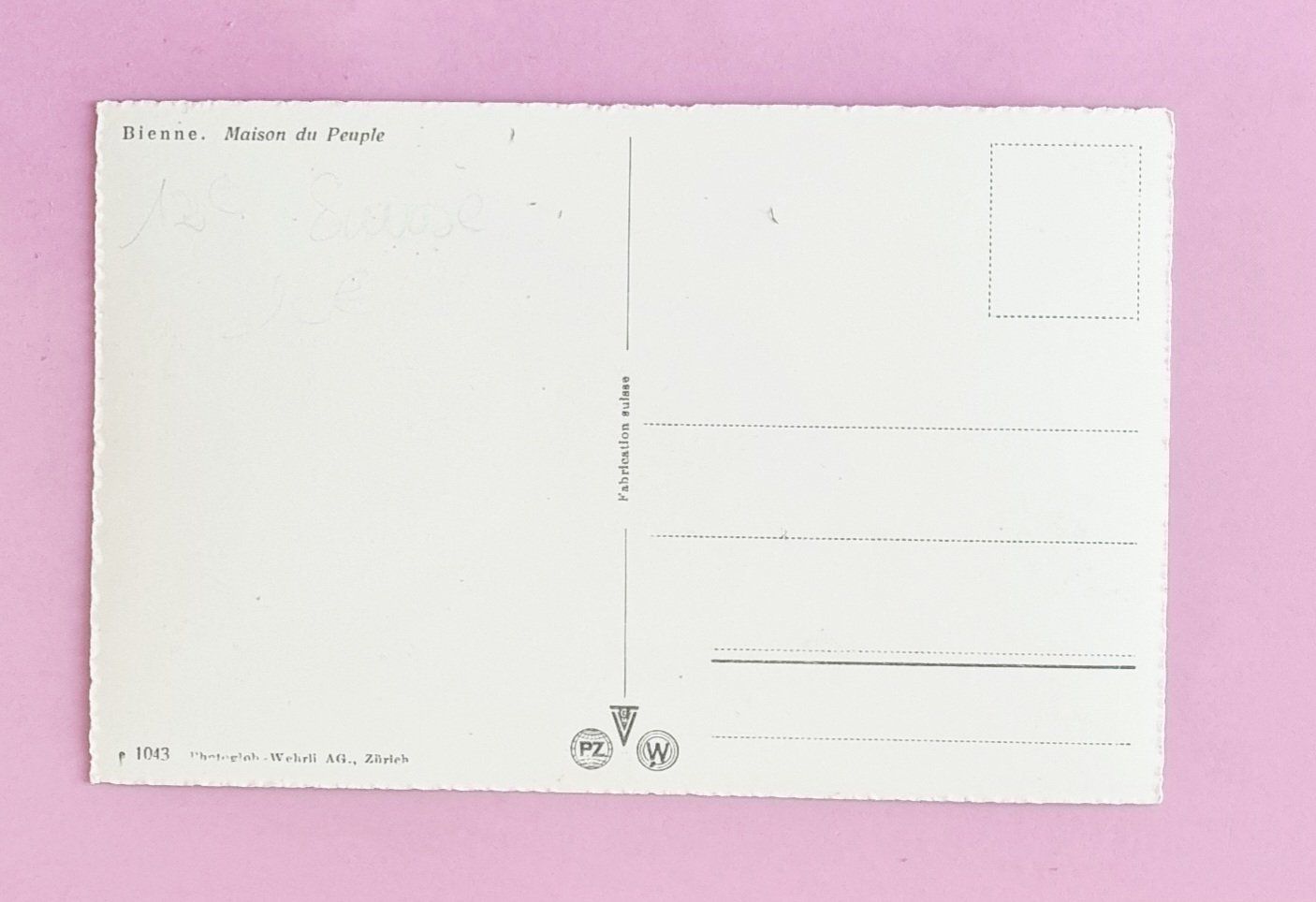 Cartoline postali: Biel - Volkshaus - Trolleybus – Usato da Rothrist venduto da RROENK 1