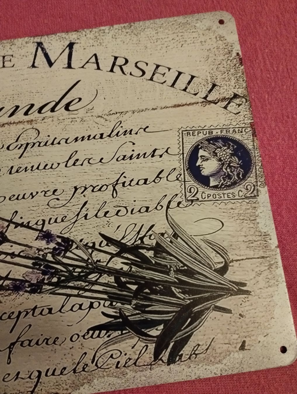 Insegne: Blechschild Lavendel Marseille Deko Shabby Chic – Nuovo e nell'imballaggio originale da Ostermundigen venduto da Dinge1 2