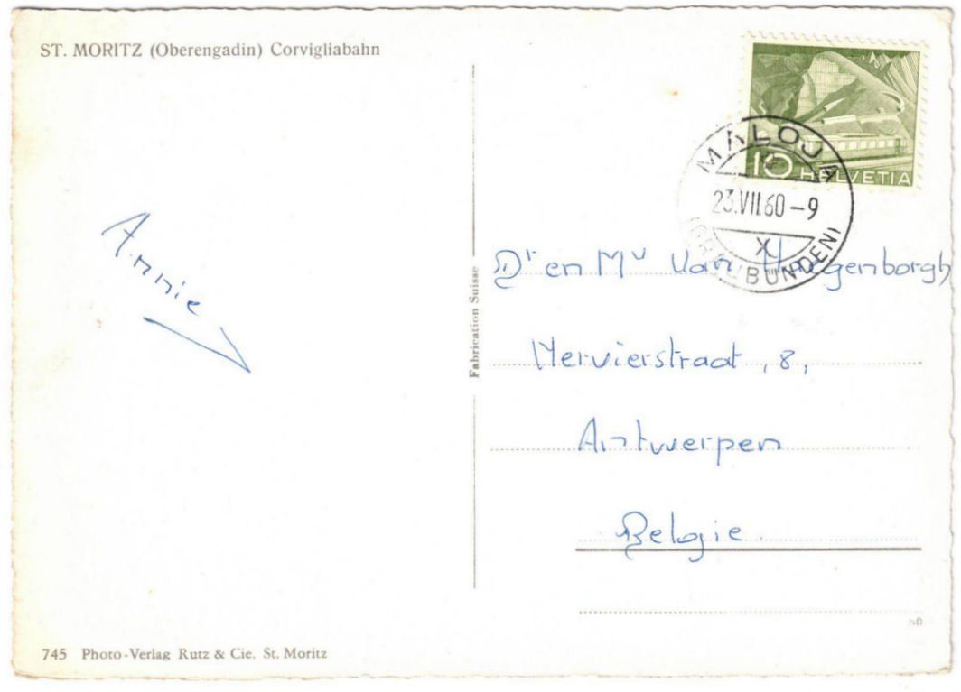 Cartes postales: St. Moritz - Standseilbahn Corviglia – D'occasion à Binningen par Mountainrider 1