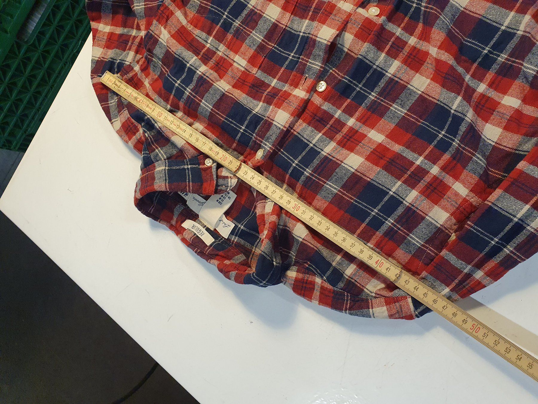Camicie: Herrenhemd L.O.G.G rot karriert grösse M – Usato da Zürich venduto da loosebone 8