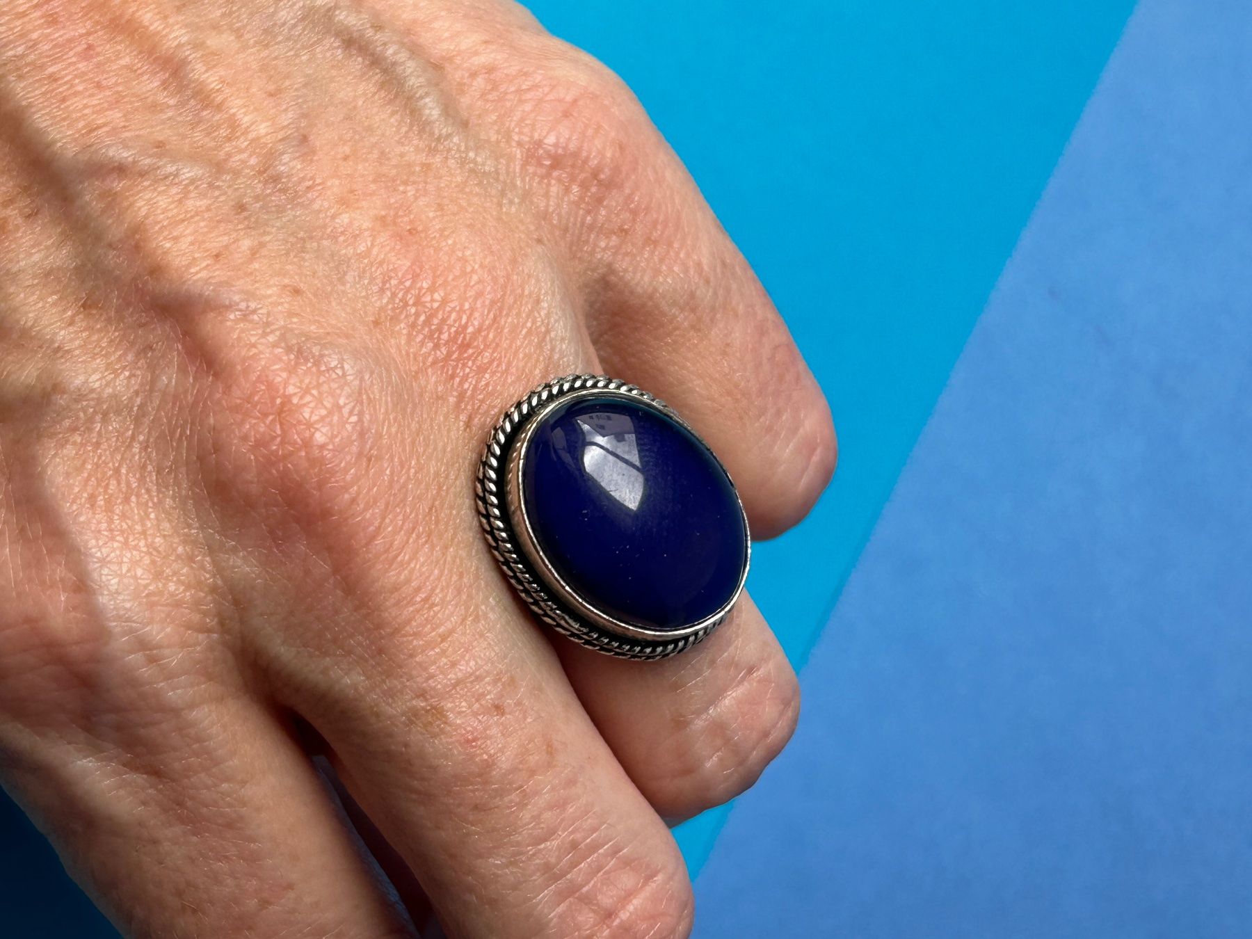 Anelli: Fingerring BLAU (58) – Usato da Basel venduto da bellespirit 2