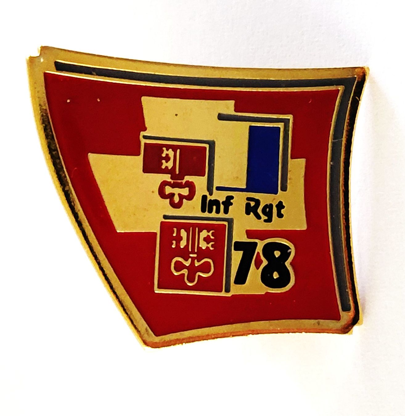 Schweizer Armee Placchette & Badge: PIN Inf Rgt 78 – Usato da Luzern venduto da qualifair