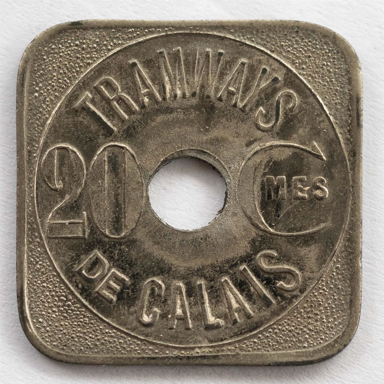 Medaglie: Jeton TRAMWAYS DE CALAIS 20 Centimes – Usato da Rotkreuz venduto da Swiss-Coins