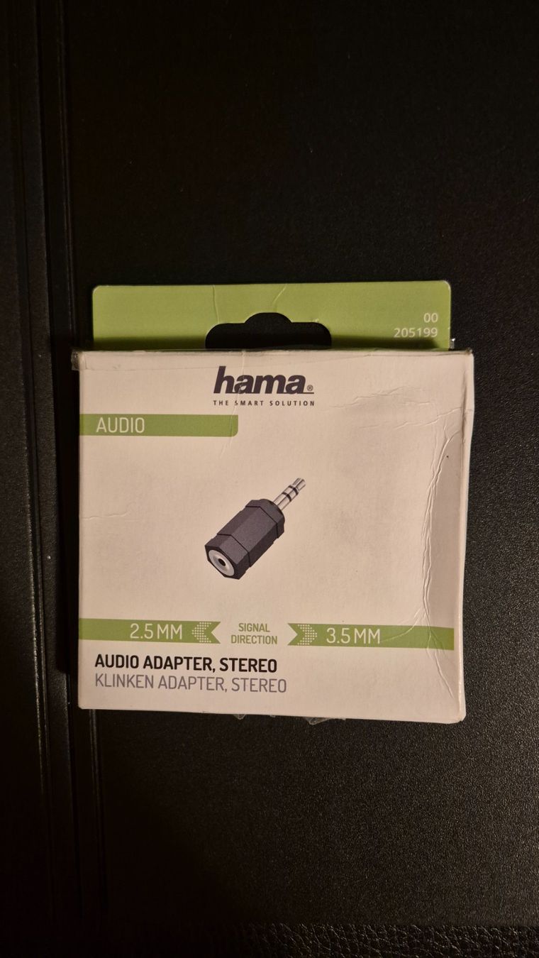 Hama Audio Adapter, 2.5mm - 3.5mm Klinke, Stereo, Neu! (Neu und ...