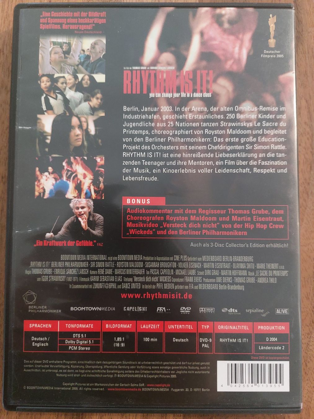 Alle DVDs: DVD - Rhythm is it – Gebraucht aus Rheinfelden von FilmAuktion 1
