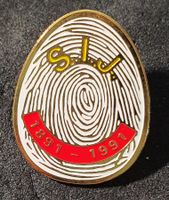 GG262 - Pin Polizei Police Fingerabdruck  S.I.J. 1891 - 1991