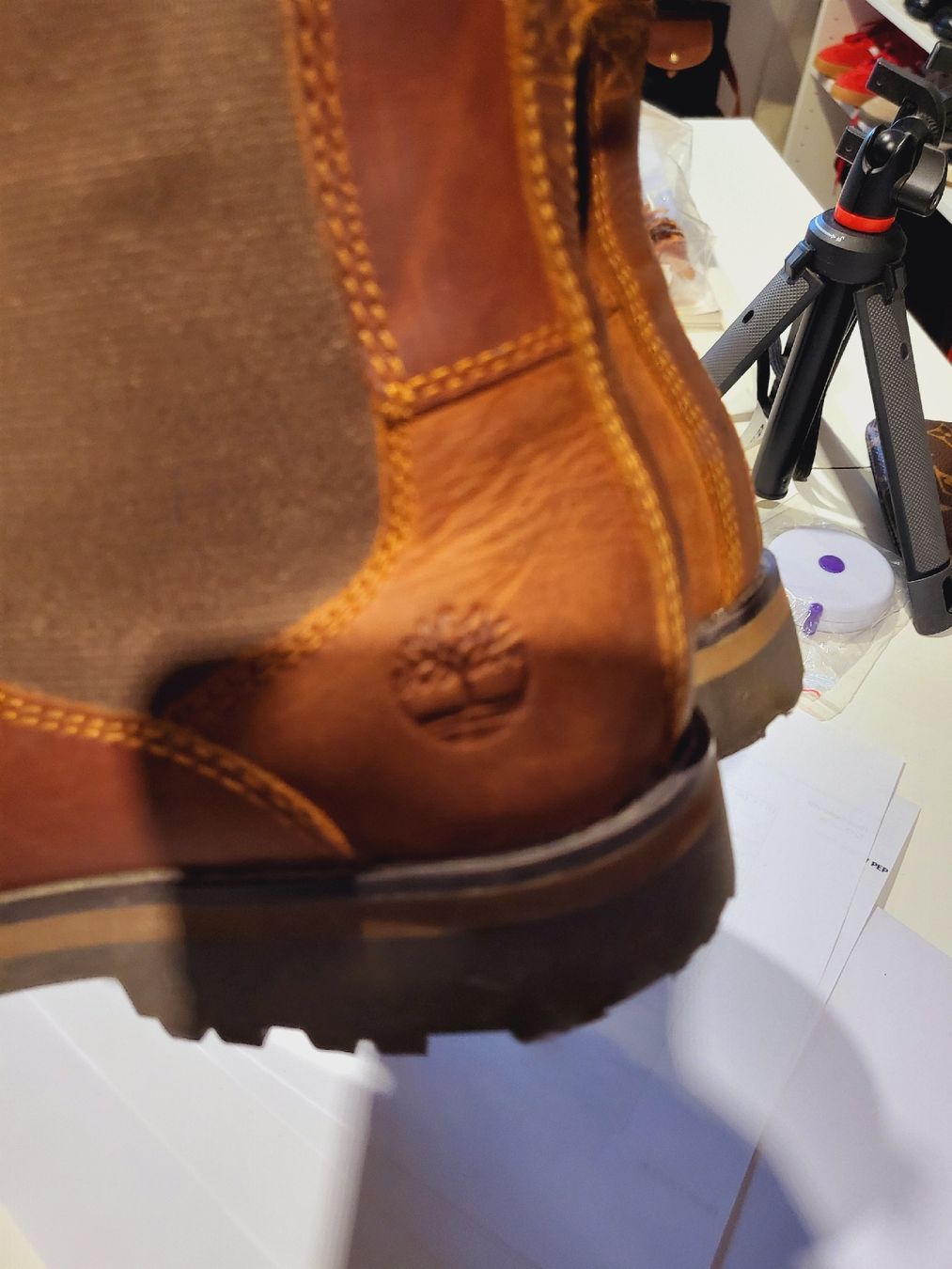 Timberland Herrenschuhe: Timberland Brown Leather Chelsea Boots. – Gebraucht aus Sarmenstorf von zuz_q5kq 6