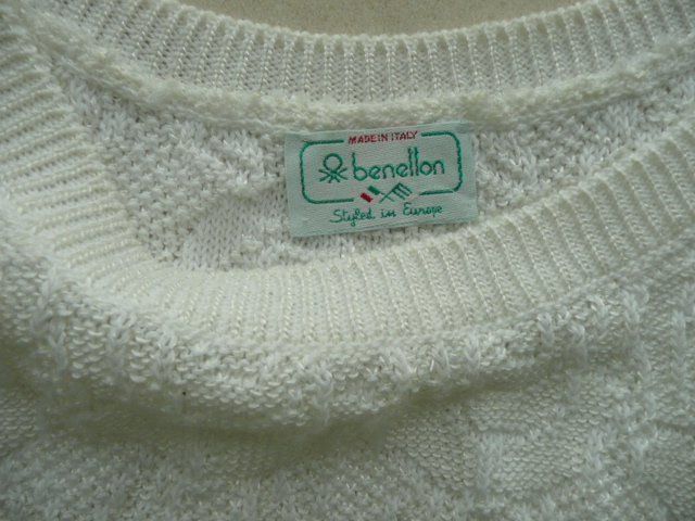 Benetton Maglioni & Felpe: NEU Strickpullover weiss von Benetton – Nuovo (secondo la descrizione) da Baar venduto da negombo 2