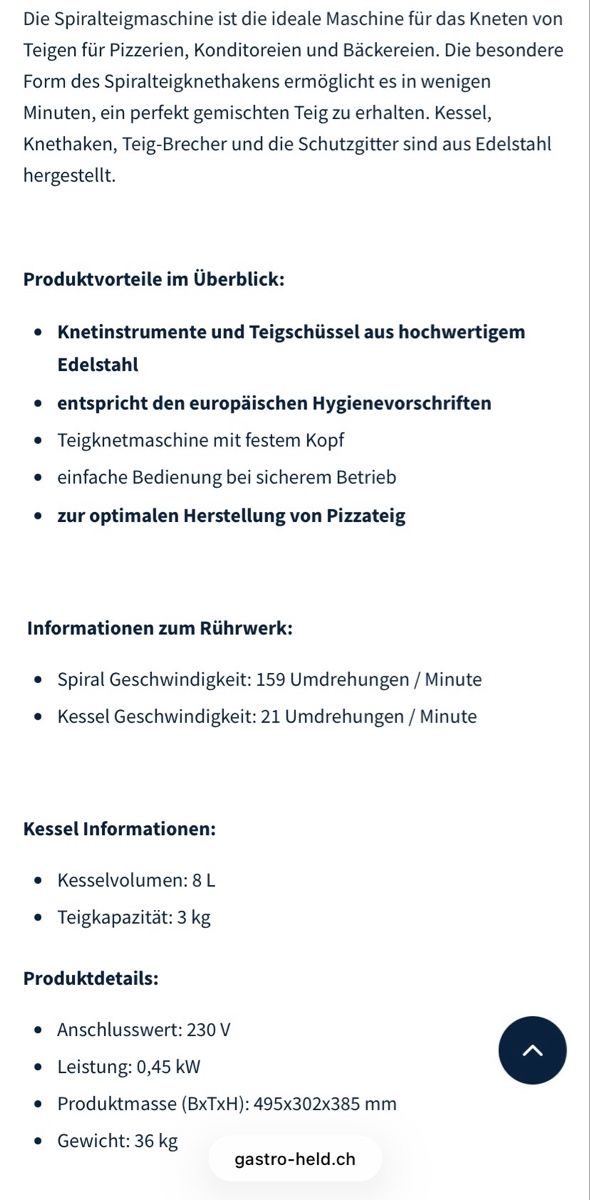 Küchengeräte: Teigknetmaschine – Gebraucht aus Flüh von Luna2010 3