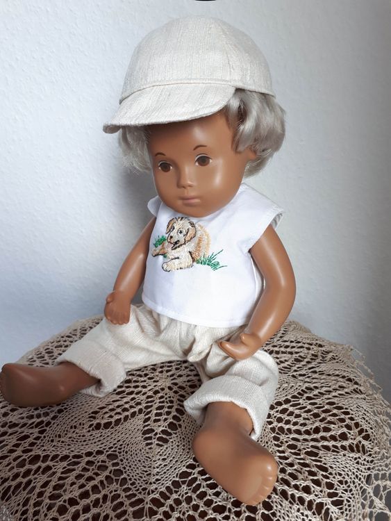 EIH1 Puppenkleidung 3-teilig - Anzug Outfit Für 17cm Puppen In Grau