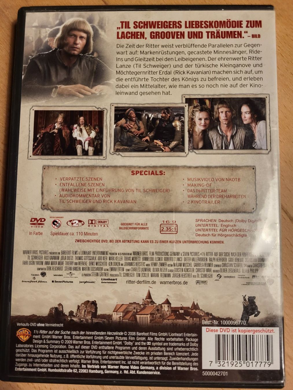 Tutti i DVDs: DVD - 1 1/2 Ritter – Usato da Abtwil SG venduto da Adler770 1