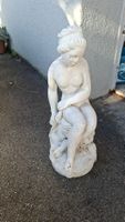 Schöne Gartenfigur Dame Steinguss Wetterfest Sommerdeko Deko