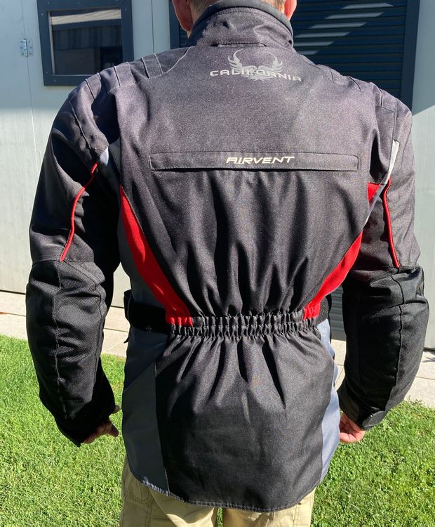 Airvent Motorradjacke schwarz/rot/grau 2