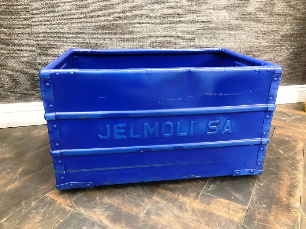 Vintage Jelmoli Box Transportbox, Alubox Edak Wäschekorb Ind (Gebraucht ...