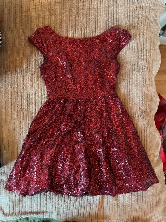 B. Darlin Paillettenkleid rot- Grösse S