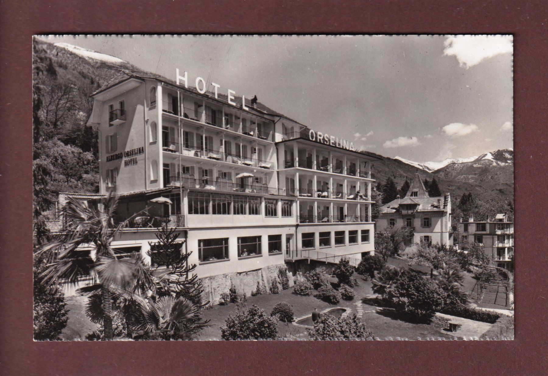 Cartoline postali: Locarno - HOTEL ORSELINA – Usato da Pully venduto da nicecards