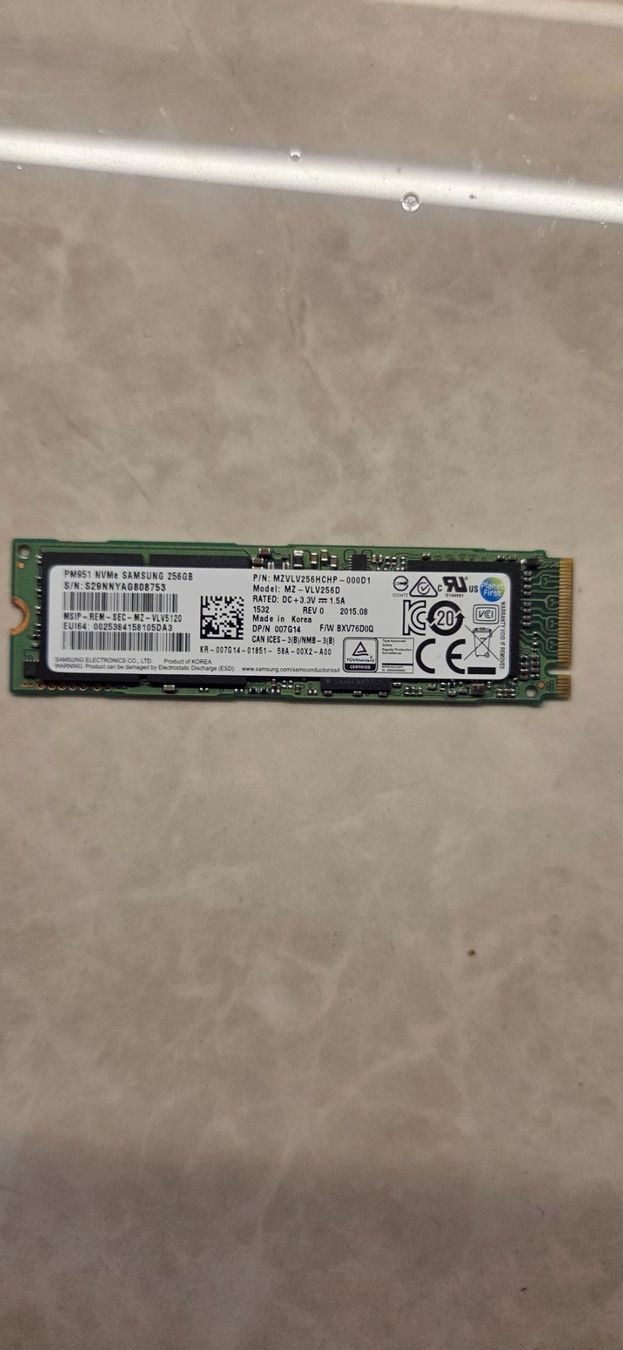 Samsung Dischi rigidi: Samsung 256GB SSD NVMe – Usato da Zihlschlacht venduto da vogelgrip