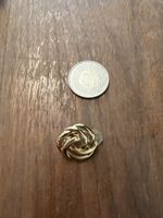 Goldene Vintage Ohrclips, einzeln