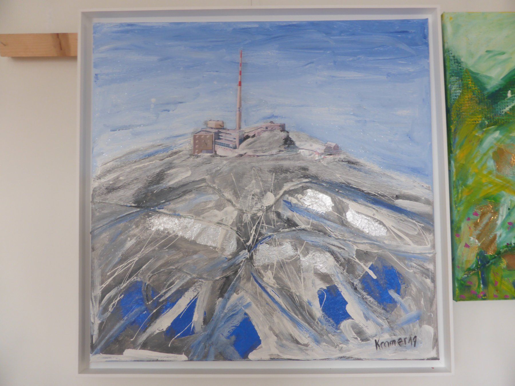 Dipinti: Gemälde Säntis Winterlandschaft, Original – Nuovo (secondo la descrizione) da Goldach venduto da artkramer 1