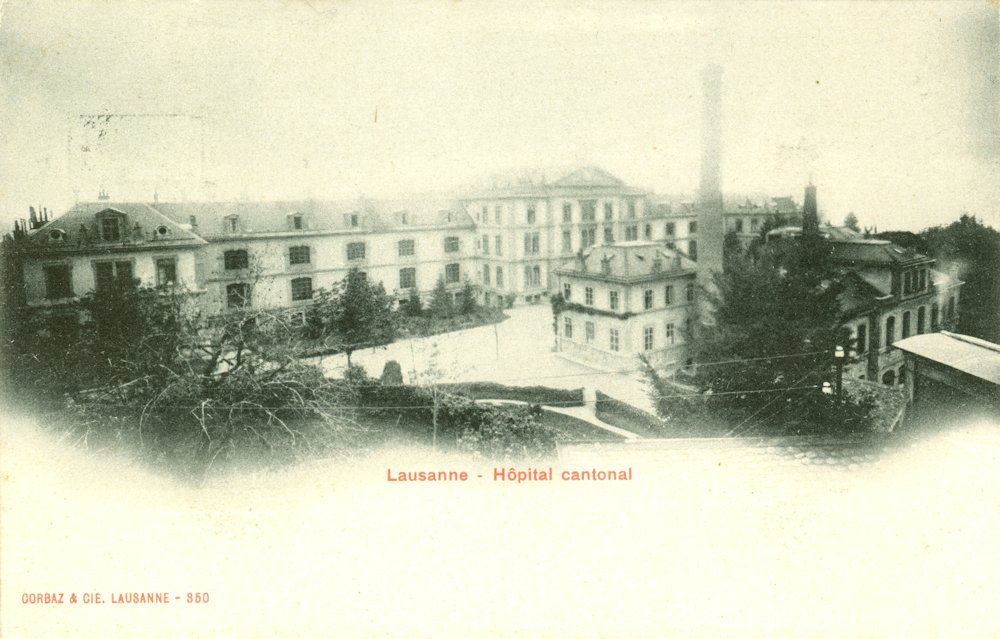Cartoline postali: Lausanne - Hôpital cantonal – Usato da Chavornay venduto da SupraSenna