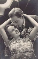 Romantik: Paar, Zärtlichkeit, italienische Karte, dat. 1936