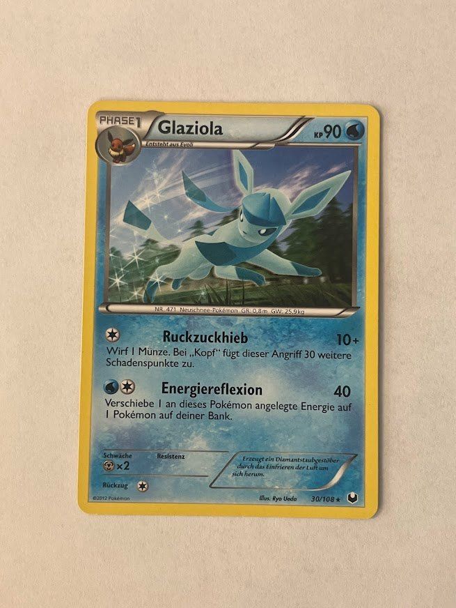 Pokémon Carte collezionabili: Pokemon - Glaziola 30/108 – Usato da schaan venduto da Schokoloco