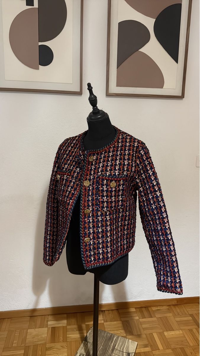 Giacche: Giacca donna tweed multicolore come nuova – Usato da Taverne venduto da hai_tg6s