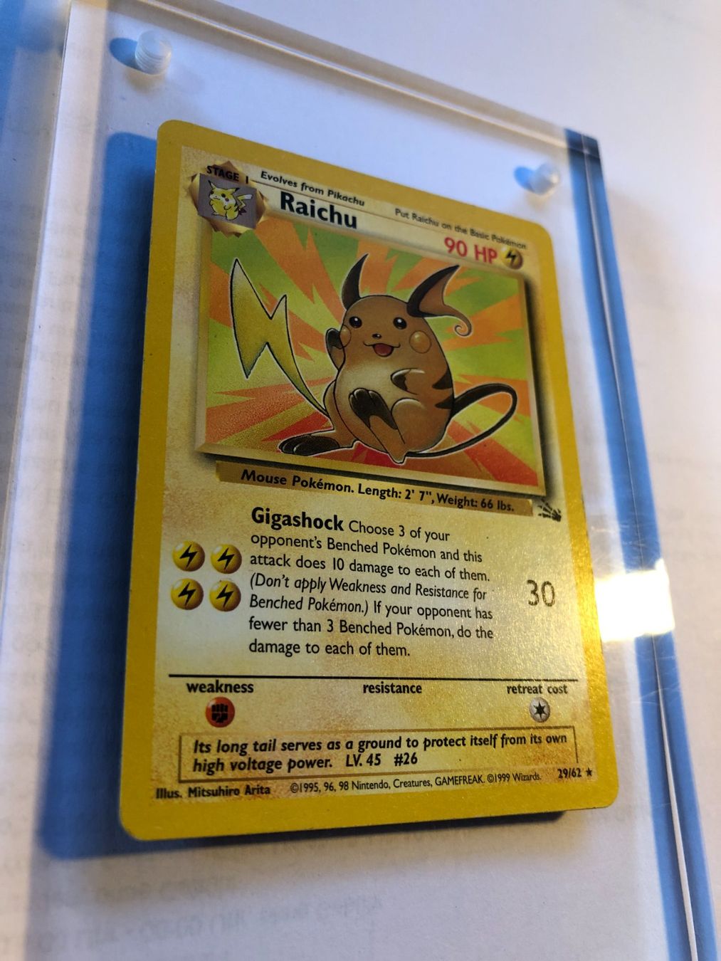 Carte collezionabili: Raichu (rare) Fossil - LP - ab 1.- – Usato da Giubiasco venduto da dan_pr8b 1