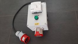 Drehstromschalter CEE16 mit Thermostat für Heizen / Lüften