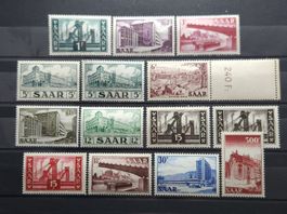 Saarland Mi-Nr. 319-337 Postfrisch Tadellos nr.337 Geprüft