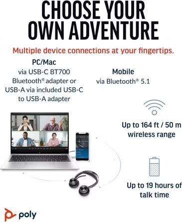 Plantronics Cuffie: Plantronics Voyager Focus UC Headset - Neu! – Nuovo e nell'imballaggio originale da Muttenz venduto da Mistral60 5