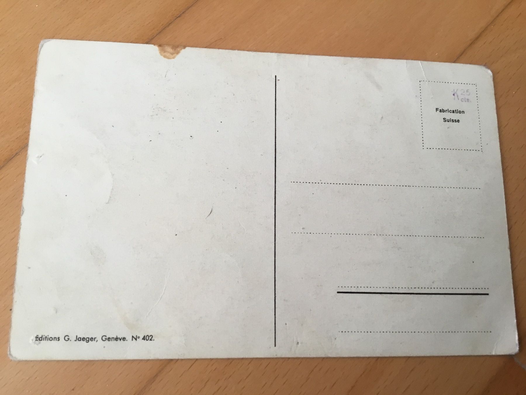Cartoline postali: Alte Ansichtskarte Schweizer Kantonswappen, Nr. 402. – Usato da Kerzers venduto da Georges3210 1