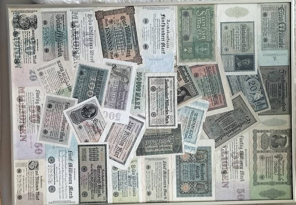 Banconote: Sammlung Reichsbanknoten  – Usato da Steinach venduto da Tsgweh 1