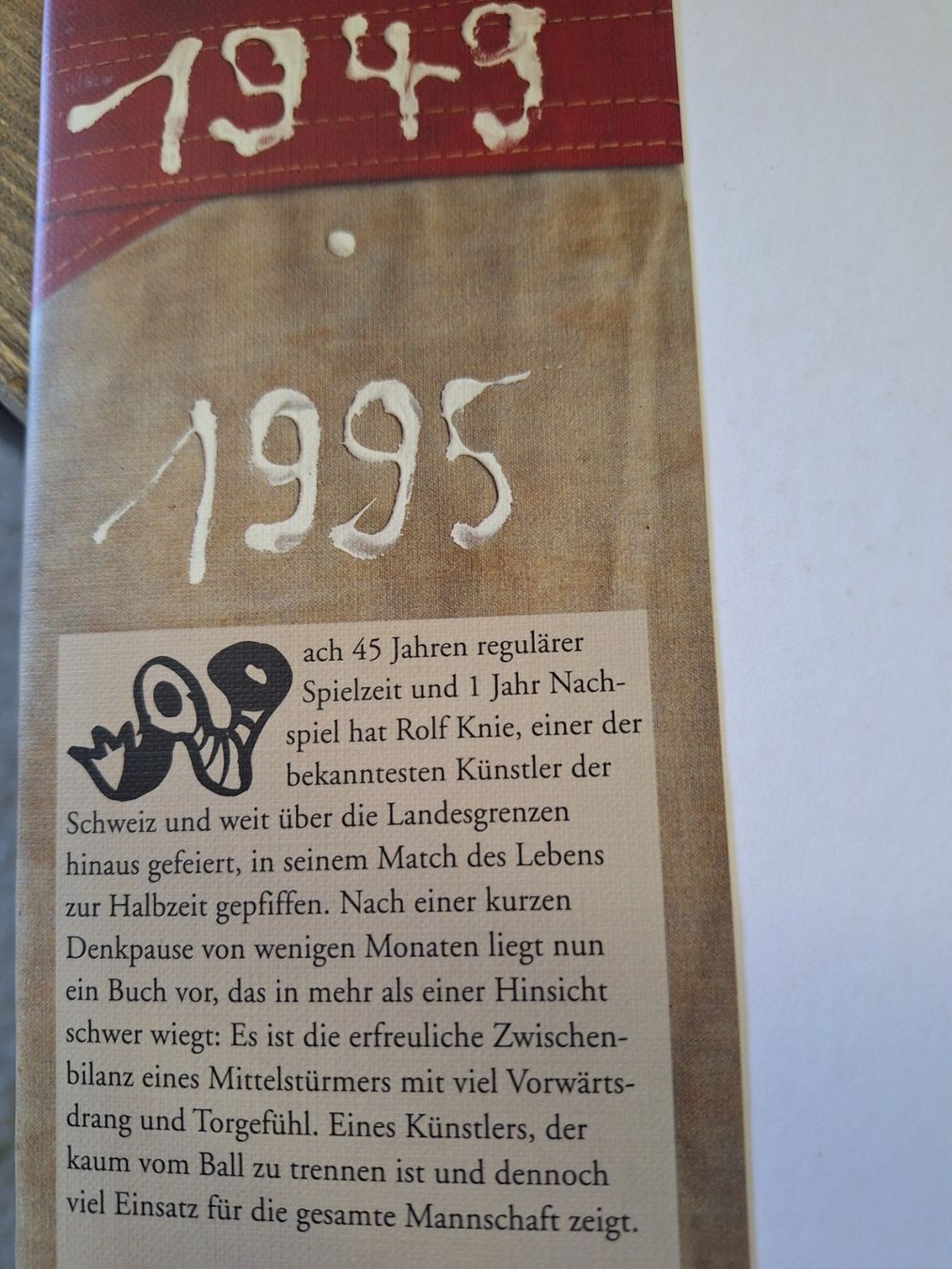 Libri: KUNSTBUCH: HALBZEIT - ROLF KNIE – Usato da Huttwil venduto da Kunterbuntli 1