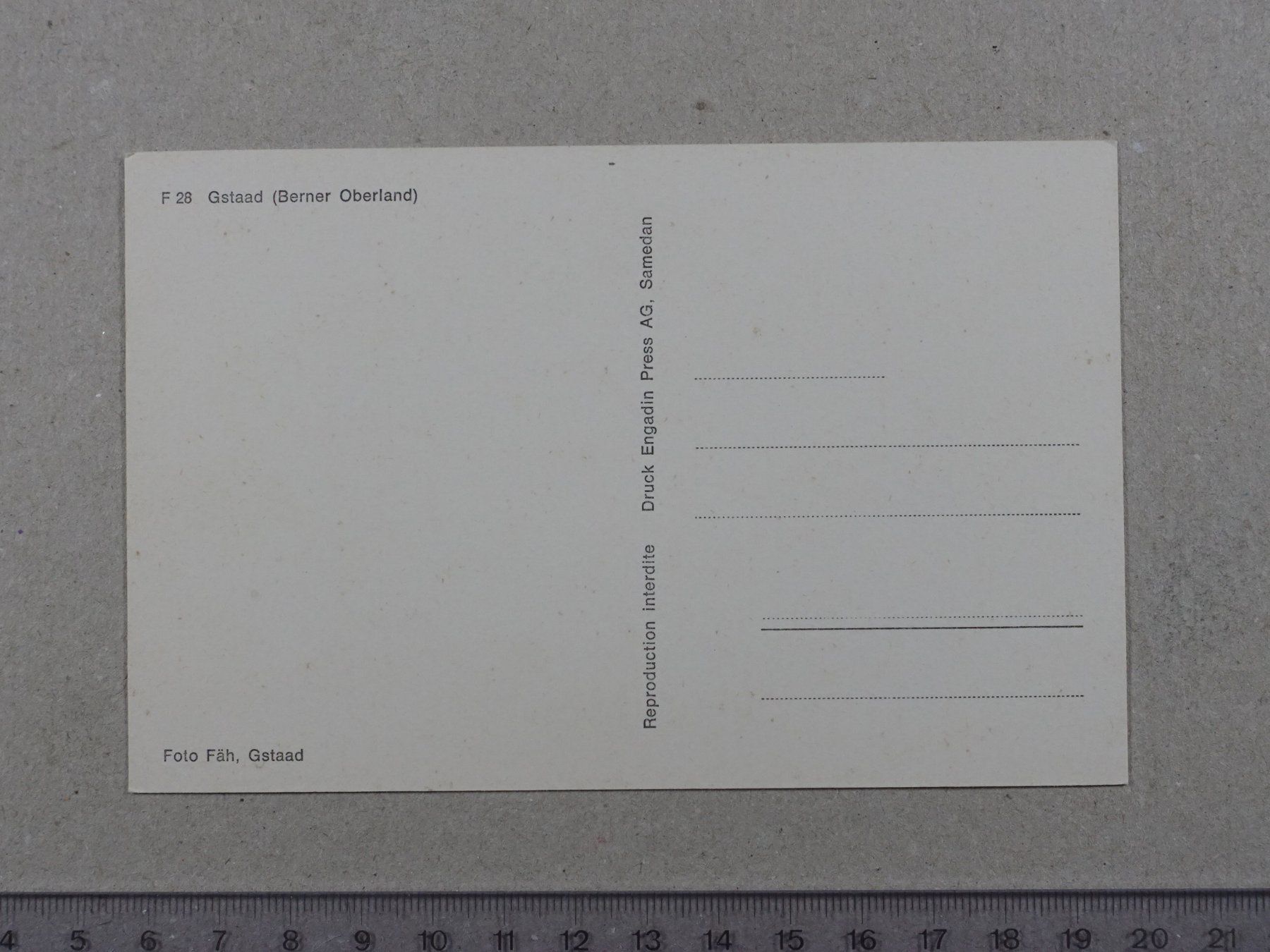 Cartoline postali: Gstaad, Berner Oberland – Usato da Lenzburg venduto da fh1 1